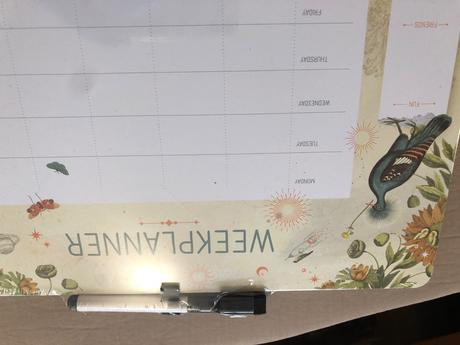 Magnetycka tabule plánovací přehled na týden,