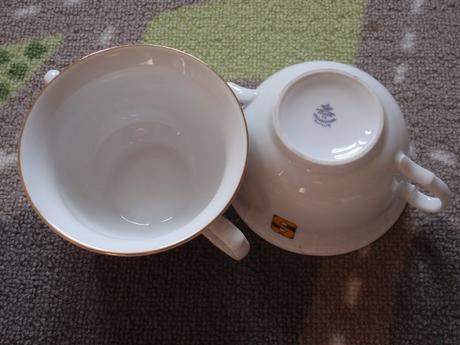 Retro miska-mistička porcelánová 2 kusy.,