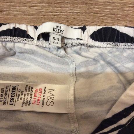 Legíny se zebrami, marks & spencer,134