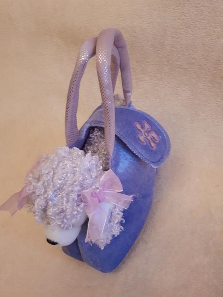 Plyšový pejsek, pudlík grace v taštičce,