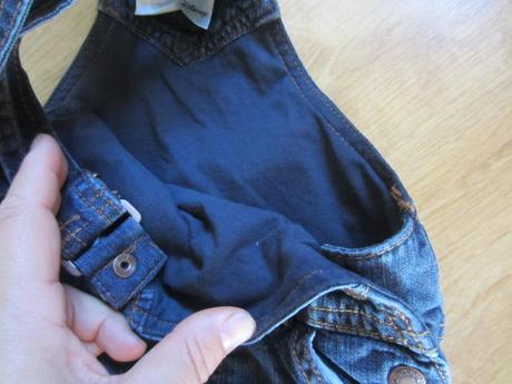 Laclové džínové rifl. zahradníky s tygrem , h&m,74