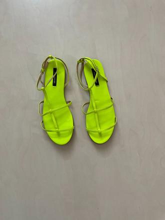 Neon letní sandálky, vel 36, pull and bear, pull&bear,36