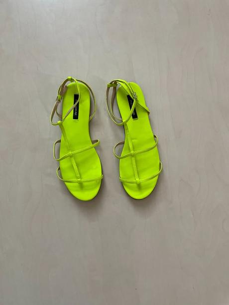 Neon letní sandálky, vel 36, pull and bear, pull&bear,36