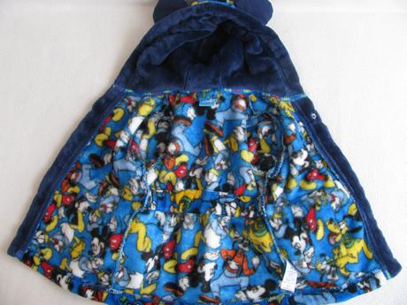 Fleecový župan s kapucí - mickey mouse, disney,74
