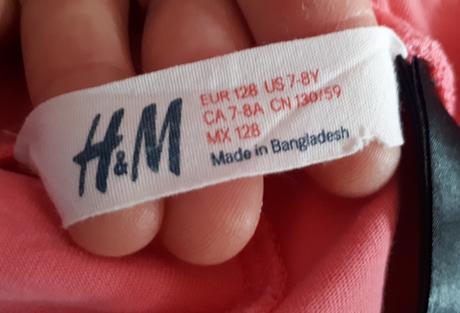 Dětské dívčí kraťasy, šortky, minnie, vel.128, h&m, h&m,128