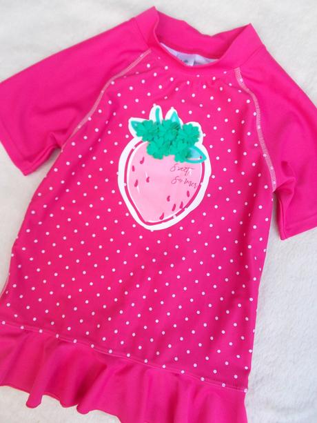 Jahůdkové plavkové triko vel. 110 / 116, topolino,110