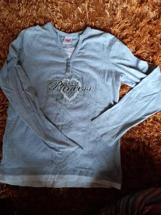 Šedé triko na holku,slečnu, 164