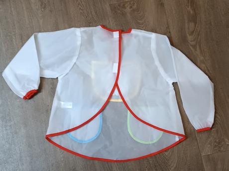 3x zástěrky/bryndáky na výtvarku, 2-6 let, 