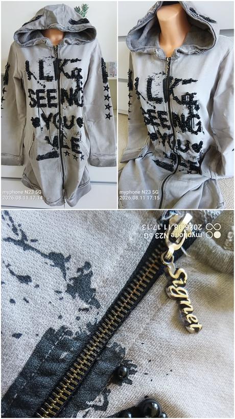 Mikina delší zn."signet" vel."m', m