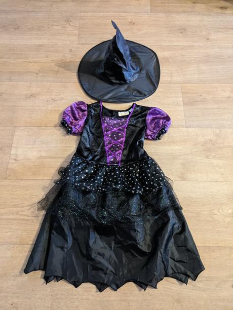 Karnevalový kostým čarodějnice vel. 140, 