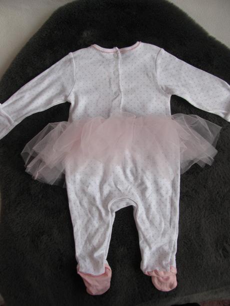 Kojenecké dupačky s tylovou sukýnkou a ptáčky, m&co,62