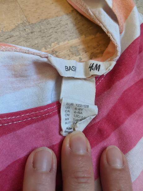 4x šaty vel 122/128, h&m,122