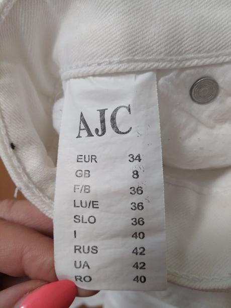 Bílé džíny ajc denim, 34