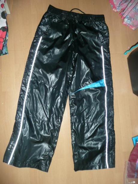 Šusťákové kalhoty vel 128/134 /140/ tence podšité, george,134