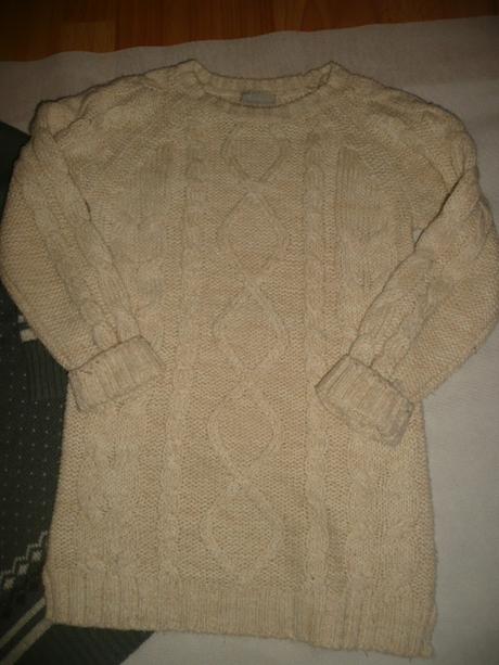 Svetr teplý dlouhý  vel 8/9 let next, next,134