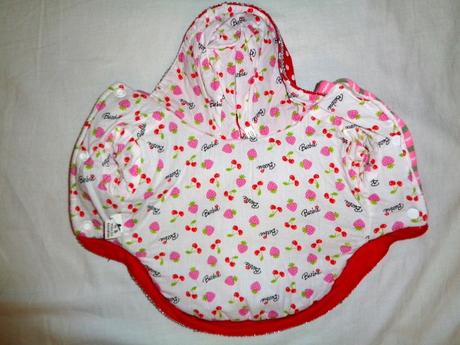 Luxusní zimní obleček pro pejska - jahoda - 27 cm,