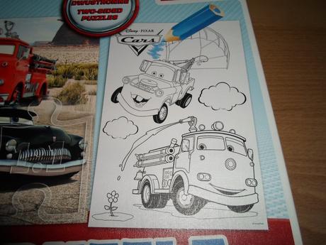 Puzzle auta k domalování, 