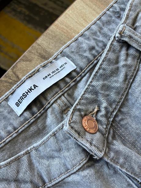 Cargo džíny rovného střihu berschka, 40