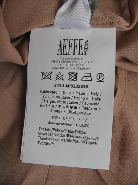 Společenský dámský top alberta ferretti, 46