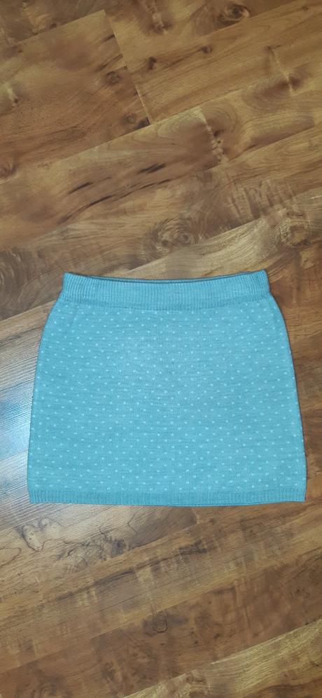 Dívčí úpletová sukně h&m 134/140 puntíky, h&m,134
