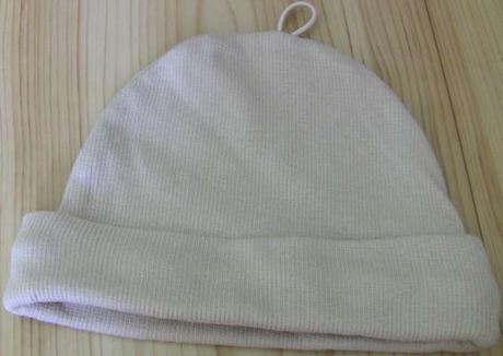 Bavlněná čepička kojenecká béžová, 74