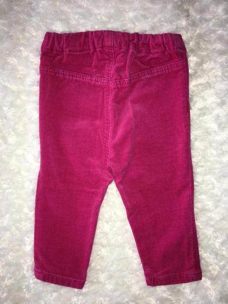 Růžové manžestrové kalhoty h&m, h&m,68