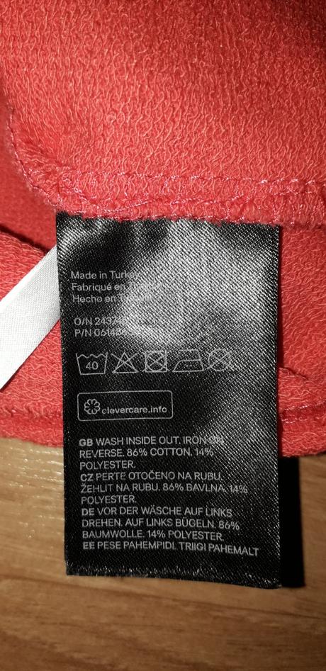 Crop mikina mickey, h&m,146