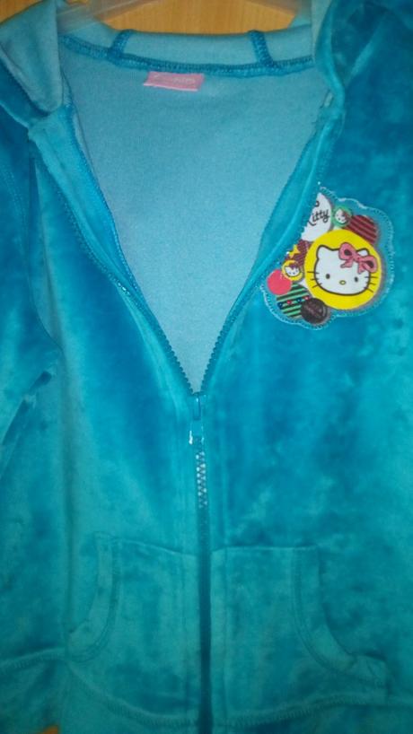 Semišová mikina hello kitty, sanrio,134