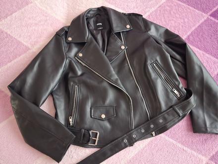 Černá bunda vel. xxl - jednou na sobě, sinsay,xxl