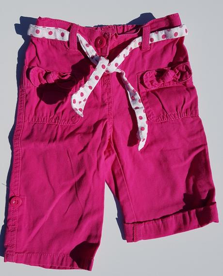 C162 dívčí plátené roll-up kalhoty vel. 80, st. bernard,80