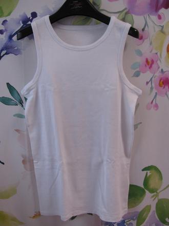 Bavlněné bílé chlapecké tílko, marks & spencer,164