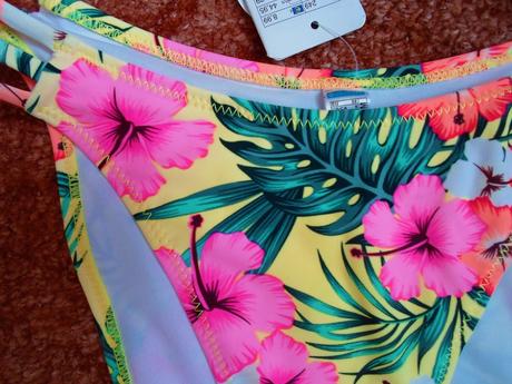 Květované plavkové kalhotky bikiny - m, new yorker,m