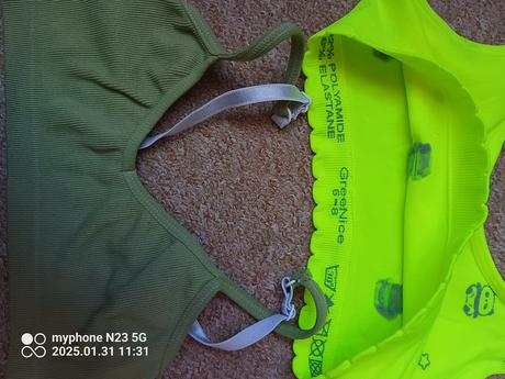 Podprsenka bezešvá zn."greenice" vel.6-8let", 128