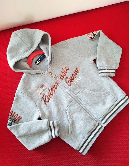 Luxusní mikina tepláková bunda s kapucí 3r, 98, 98