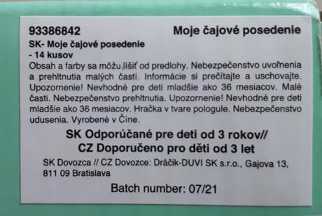 Dětská sada nádobí my tea party, playgo toys, 14ks, 