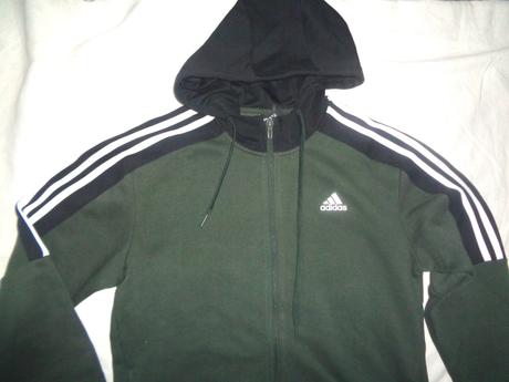 Luxusní khaki bavlněná mikina adidas, adidas,s