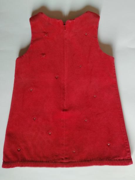 Červené sametové šatičky next, next,80