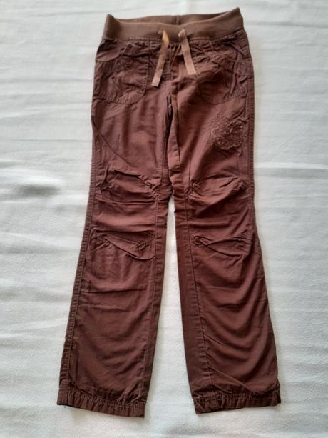 Podšité plátěné kalhoty, caa, vel 128, c&a,128