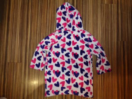 Luxusní huňaťoučký flízový župan - srdíčkový, girl2girl,98