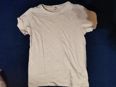 Bílé tricko, h&m,122