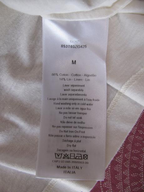 Bílé bavlněné dámské, dívčí tričko christian dior, m