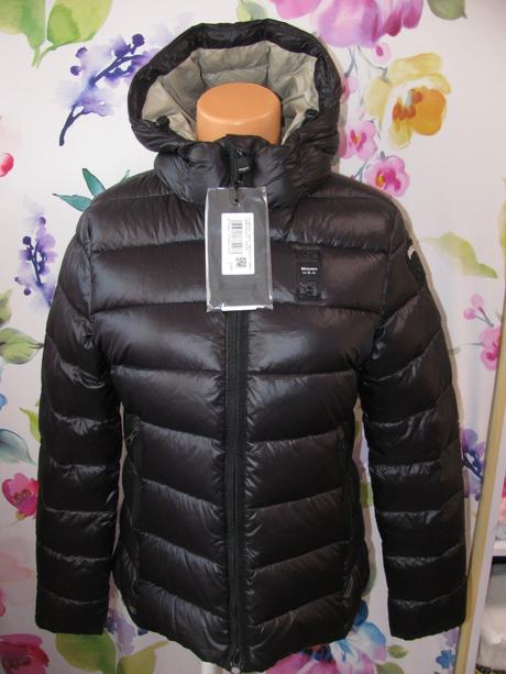 Zimní černá bunda s kapucí blauer.usa, l