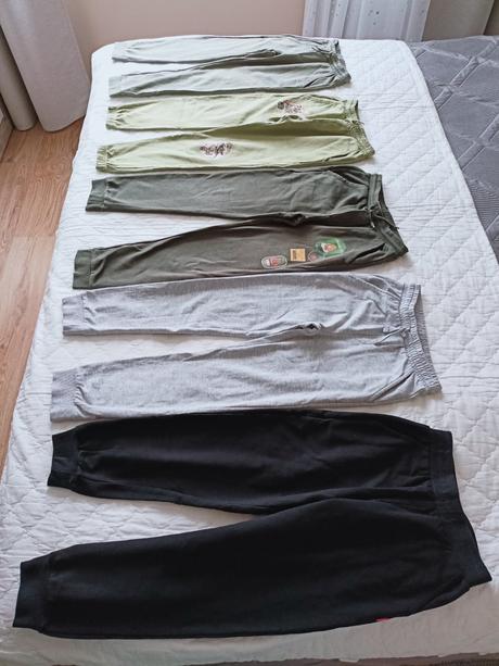 5x tepláky, 128/134, pepco,134