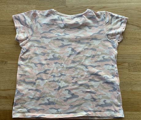 Maskáčové triko růžové pageone vel. 140/146, 140