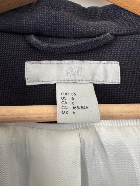 Tmavěmodré sako h&m s/36, h&m,s