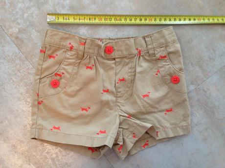 Šortky kraťasy carters vel. 4 roky unisex pejsek, carter's,104