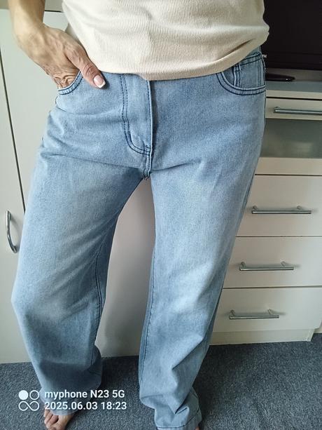 Rifle rozšířené+vysoký pas zn."jeans" vel."m", m