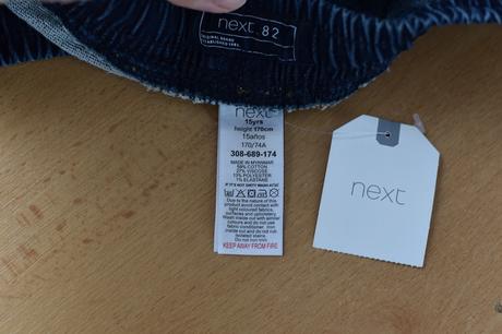 Džíny vel. 15 let, next,170