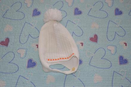 Retro pletená čepice, kulich vel. 74/80, loana,74