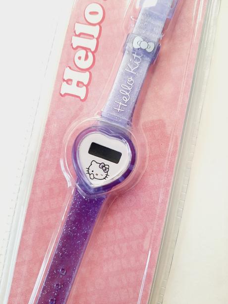 Nové fialové modré digitální hodinky hello kitty,